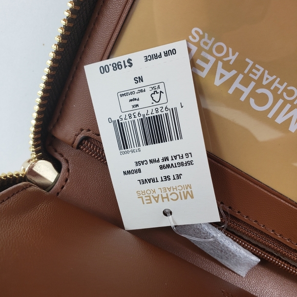 MICHAEL KORS JS LARGE FLAT ZIP PHONE CASE WALLET - Picture 10 of 10